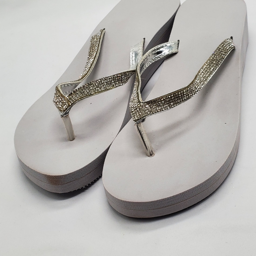 Elegant Silver Women's Sandals
